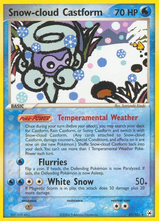 Snow-cloud Castform - EX Leggende Nascoste 25/101 [ Italiano / Inglese ]