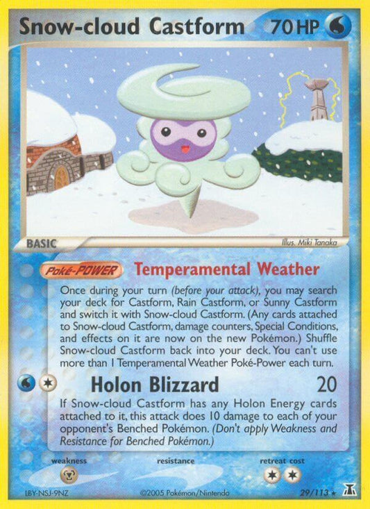 Snow-cloud Castform - EX Specie Delta 29/113 [ Italiano / Inglese ]