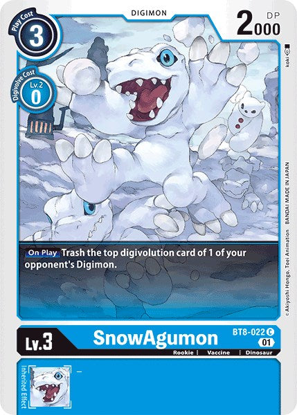 SnowAgumon BT8-022 [ Inglese / Giapponese ]