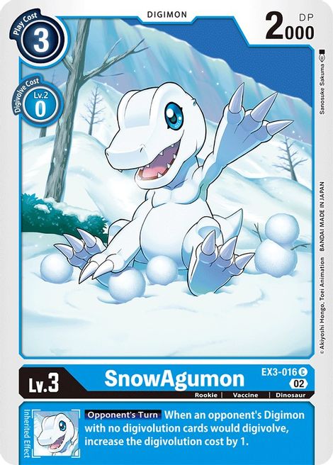 SnowAgumon EX3-016 [ Inglese / Giapponese ]