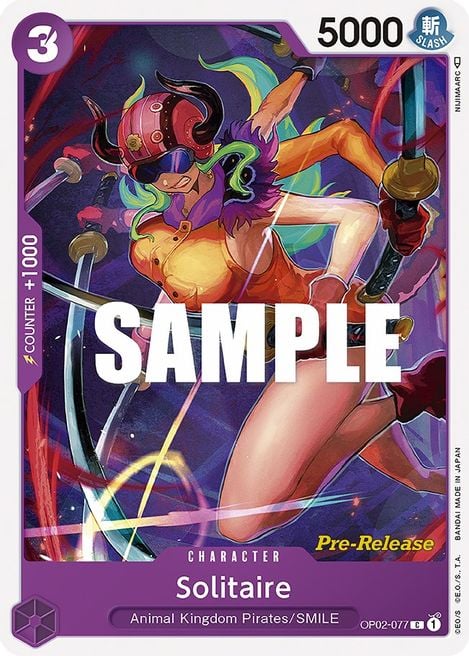 Solitaire OP02-077 [ Inglese / Giapponese / Francese / Cinese Semplificato ]