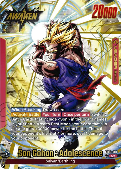 Son Gohan : Adolescence FB08-001 [ Inglese / Giapponese ]