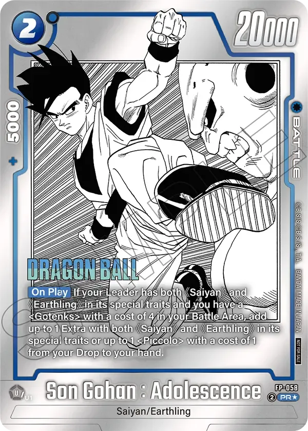 Son Gohan : Adolescence FP-058 [ Inglese / Giapponese ]