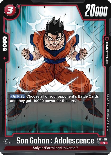 Son Gohan : Adolescence FB01-016 [ Inglese / Giapponese ]