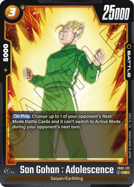 Son Gohan : Adolescence FB02-122 [ Inglese / Giapponese ]
