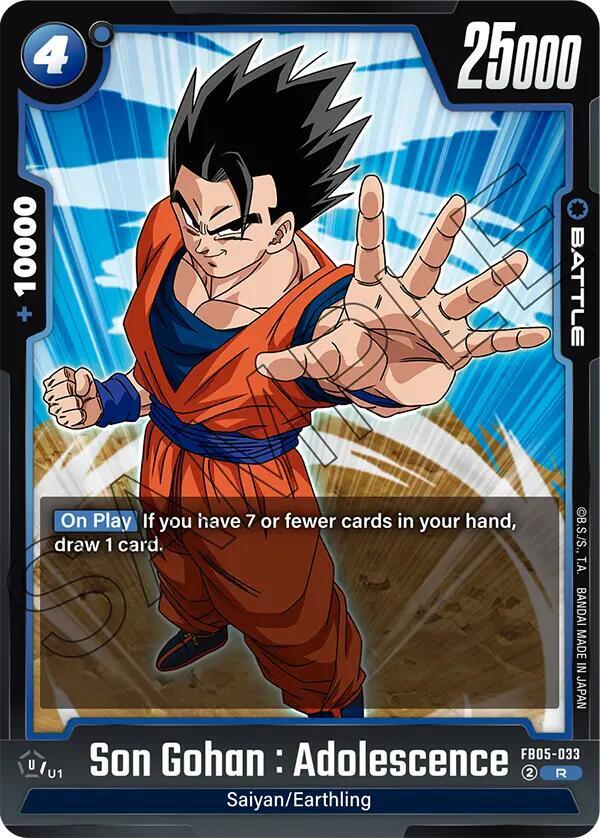 Son Gohan : Adolescence FB05-033 [ Inglese / Giapponese ]