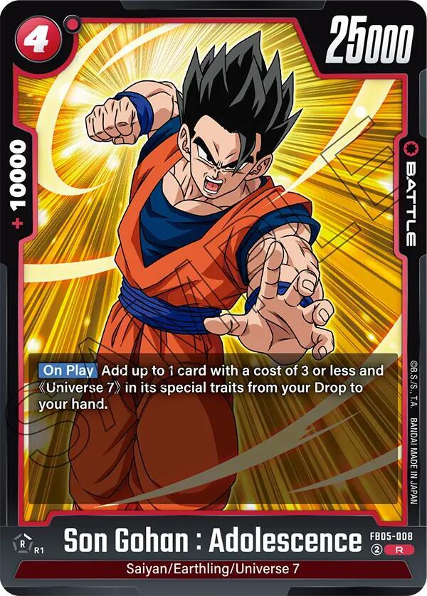 Son Gohan : Adolescence FB05-008 [ Inglese / Giapponese ]