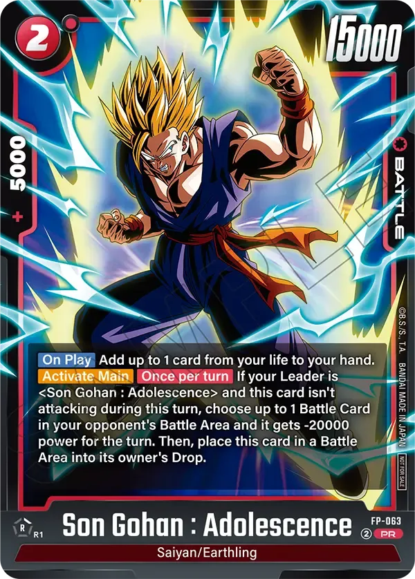 Son Gohan : Adolescence FP-063 [ Inglese / Giapponese ]