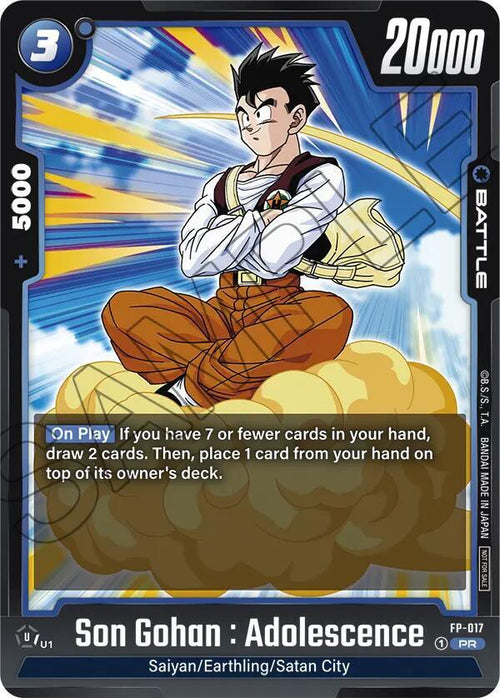 Son Gohan : Adolescence FP-017 [ Inglese / Giapponese ]