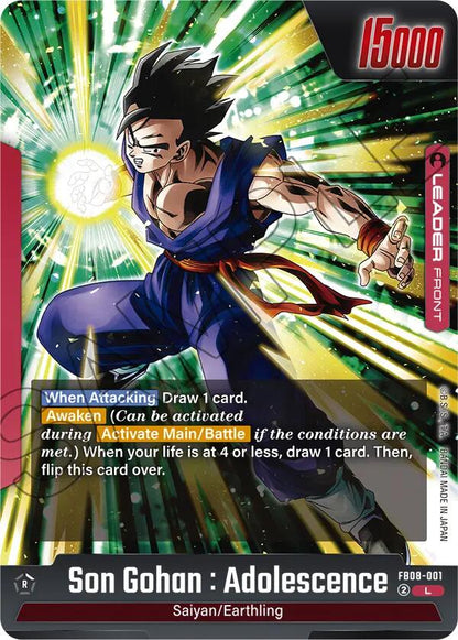 Son Gohan : Adolescence FB08-001 [ Inglese / Giapponese ]