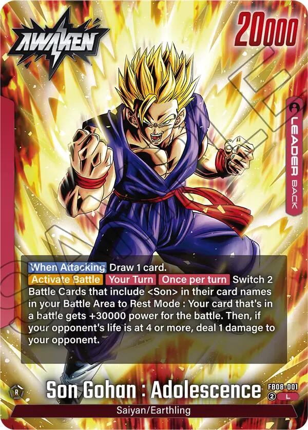 Son Gohan : Adolescence FB08-001 [ Inglese / Giapponese ]
