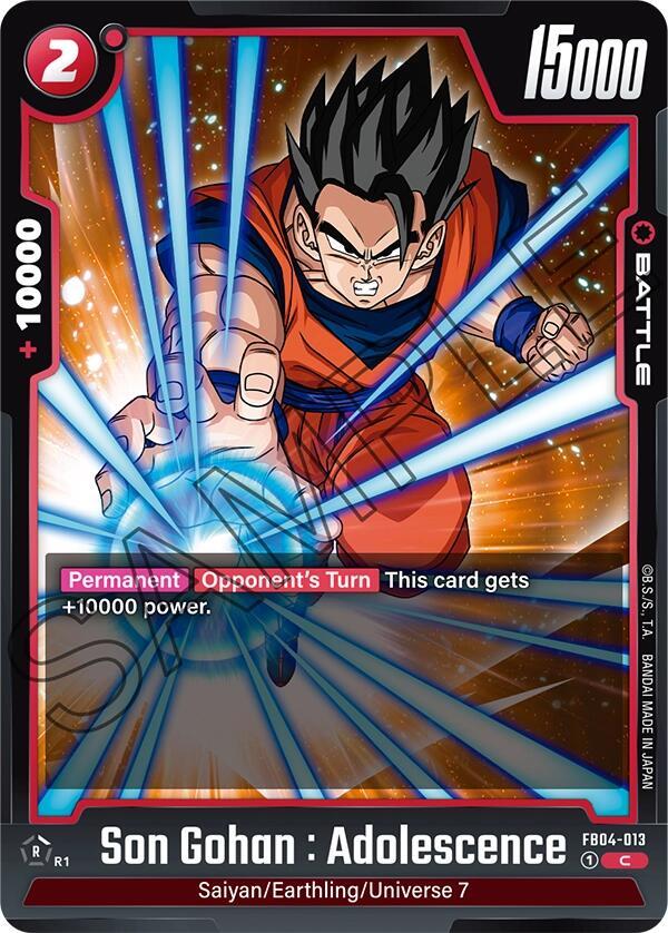 Son Gohan : Adolescence FB04-013 [ Inglese / Giapponese ]