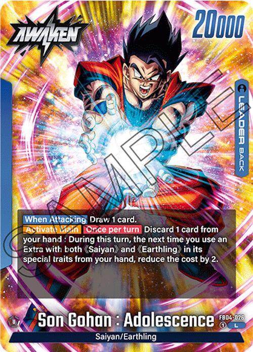 Son Gohan : Adolescence FB04-026 [ Inglese / Giapponese ]