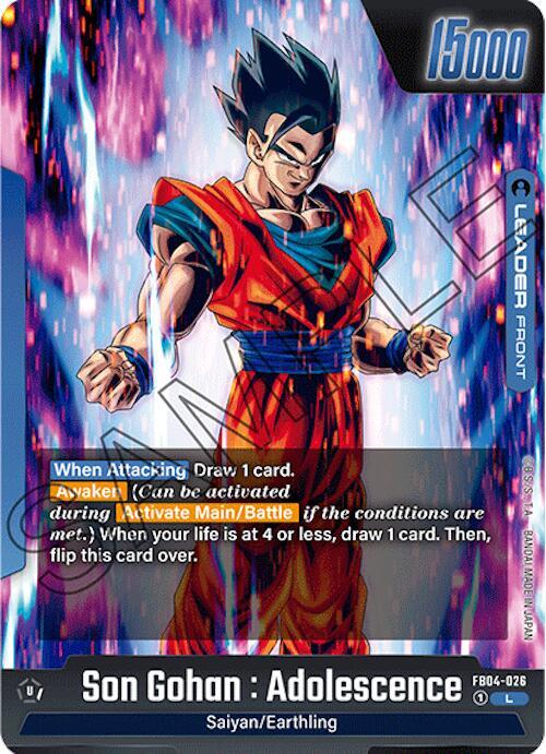 Son Gohan : Adolescence FB04-026 [ Inglese / Giapponese ]