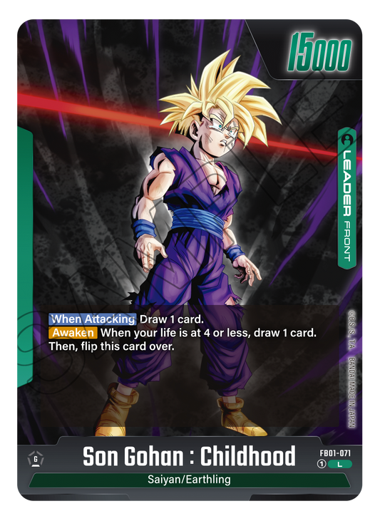 Son Gohan : Childhood FB01-071 [ Inglese / Giapponese ]