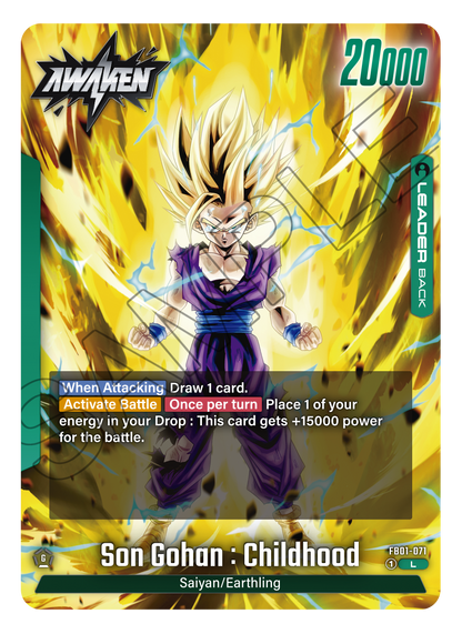 Son Gohan: Childhood FB01-071 [ Inglese / Giapponese ]