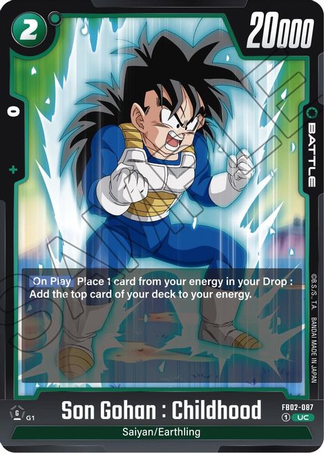 Son Gohan : Childhood FB02-087 [ Inglese / Giapponese ]