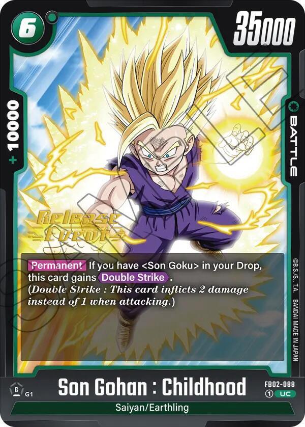 Son Gohan : Childhood FB02-088 [ Inglese / Giapponese ]