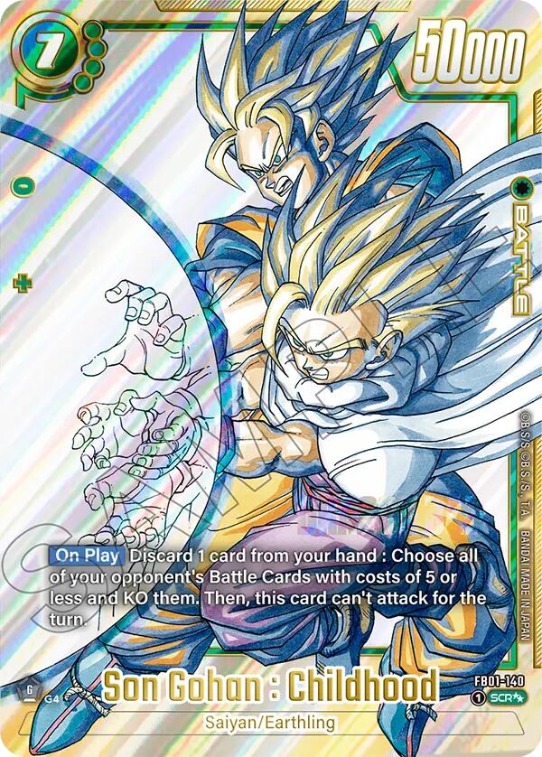 Son Gohan : Childhood FB01-140 [ Inglese / Giapponese ]
