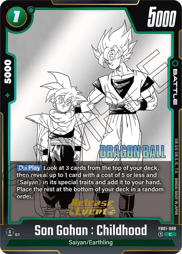 Son Gohan : Childhood FB01-088 [ Inglese / Giapponese ]