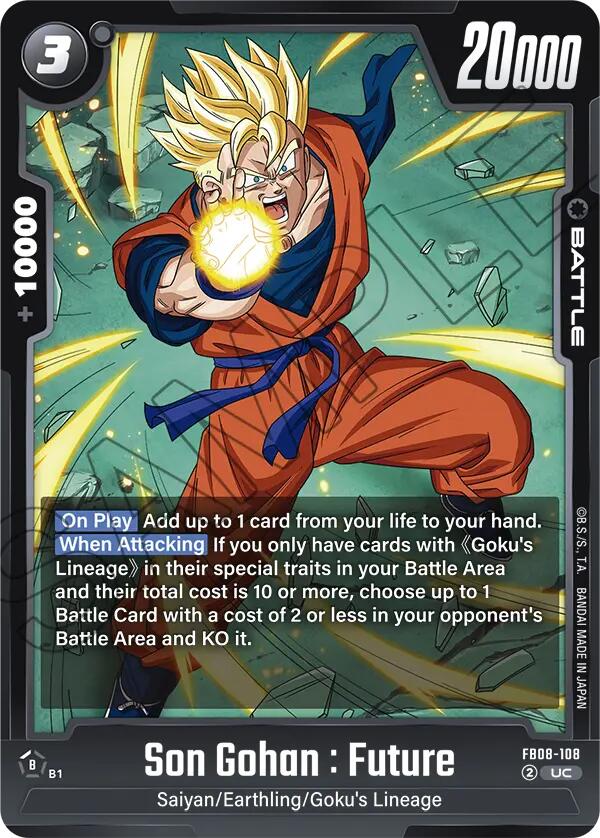 Son Gohan : Future FB08-108 [ Inglese / Giapponese ]