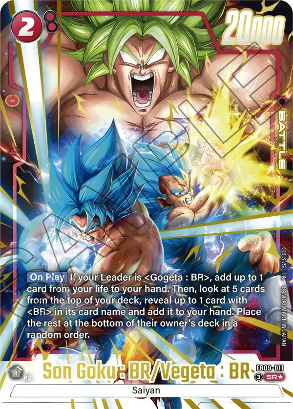 Son Goku : BR/Vegeta : BR FB09-011 [ Inglese / Giapponese ]