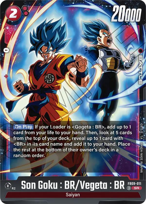 Son Goku : BR / Vegeta : BR FB09-011 [ Inglese / Giapponese ]