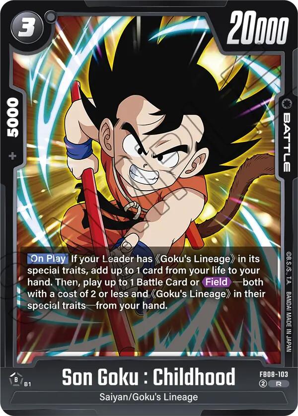 Son Goku : Childhood FB08-103 [ Inglese / Giapponese ]