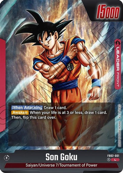 Son Goku FB02-001 [ Inglese / Giapponese ]