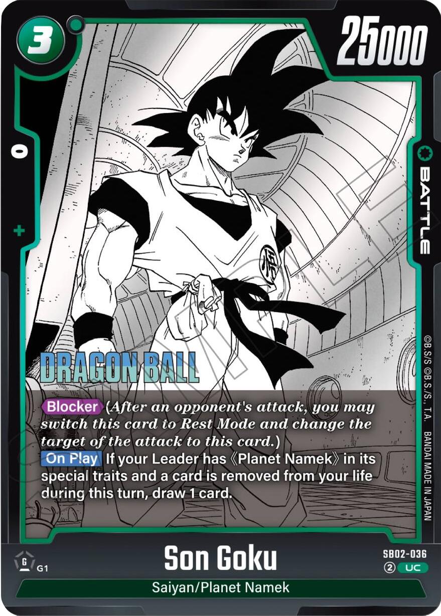 Son Goku SB02-036 [ Inglese / Giapponese ]