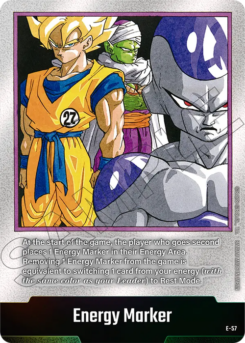 "Son Goku, Piccolo & Frieza" Energy Marker E-57 [ Inglese / Giapponese ]