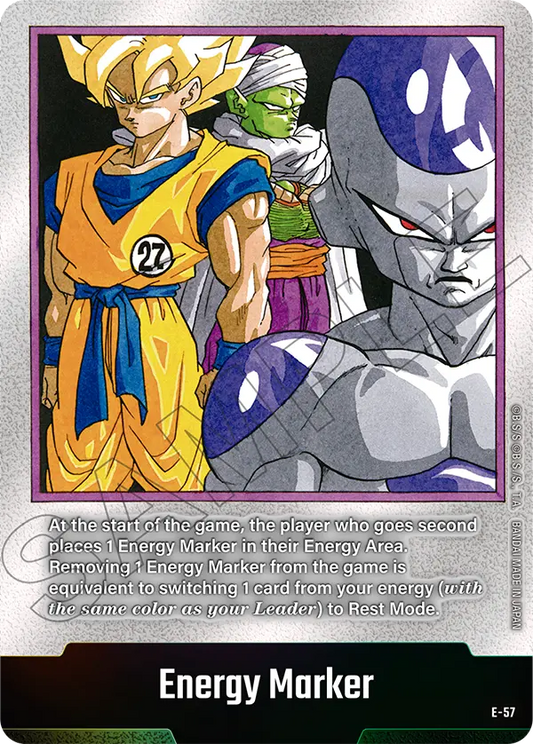 "Son Goku, Piccolo & Frieza" Energy Marker E-57 [ Inglese / Giapponese ]