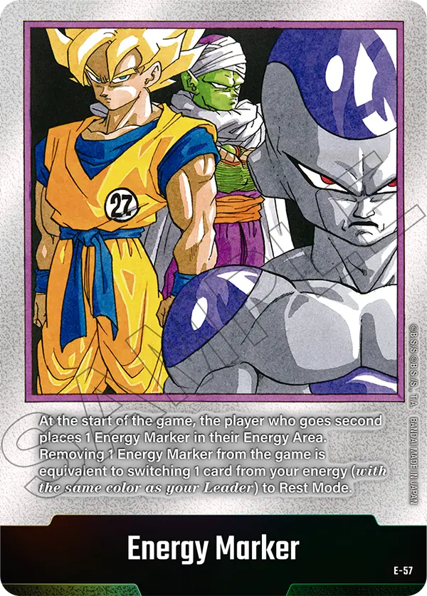 "Son Goku, Piccolo & Frieza" Energy Marker E-57 [ Inglese / Giapponese ]