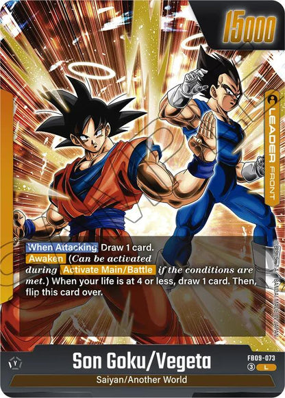 Son Goku/Vegeta // Gogeta FB09-073 [ Inglese / Giapponese ]