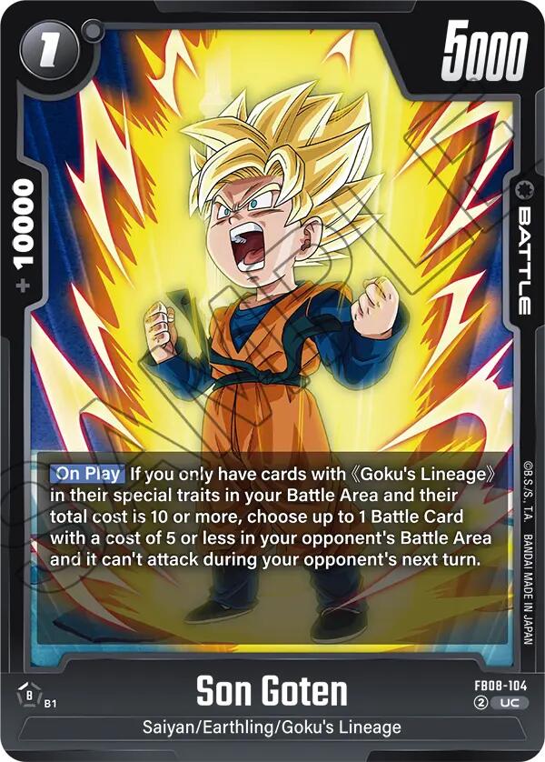 Son Goten FB08-104 [ Inglese / Giapponese ]