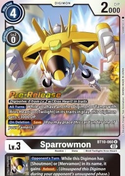 Sparrowmon BT10-060 [ Inglese / Giapponese ]