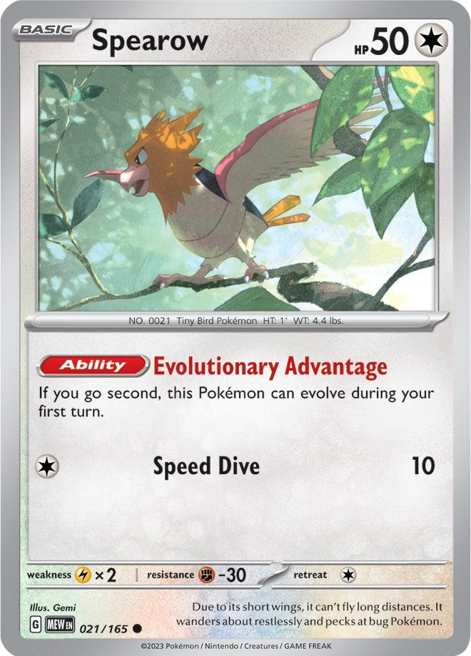 Spearow - 151 021/165 [ Italiano / Inglese ]