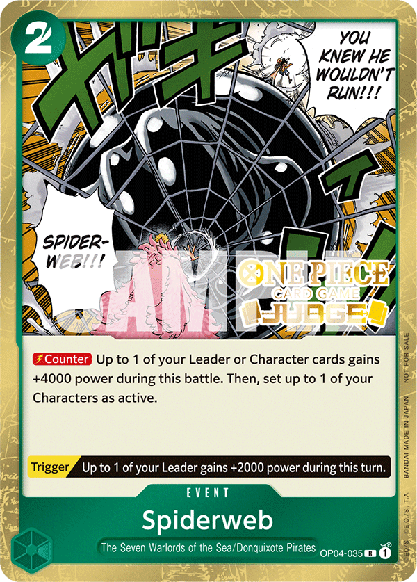 Spiderweb OP04-035 [ Inglese / Giapponese / Francese / Cinese Semplificato ]