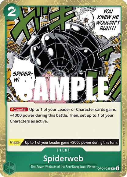 Spiderweb OP04-035 [ Inglese / Giapponese / Francese / Cinese Semplificato ]