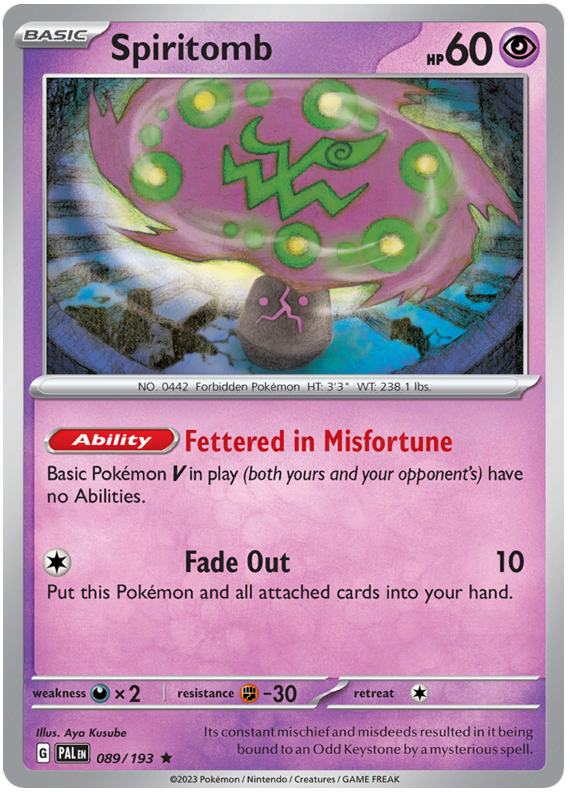 Spiritomb - Evoluzioni a Paldea 089/193 [ Italiano ]