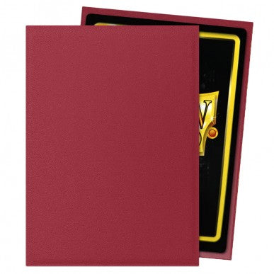 Standard - Matte Non-Glare Blood Red (100 bustine) - Dragon Shield