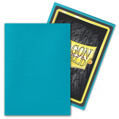 Dragon Shield Standard Matte Sleeves Turquoise ' Atebeck ' 100 Bustine Protettive