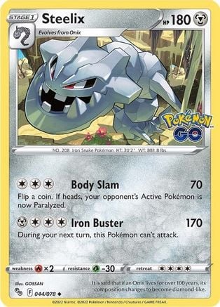 Steelix - Pokémon GO 044/078 [ Italiano / Inglese ]