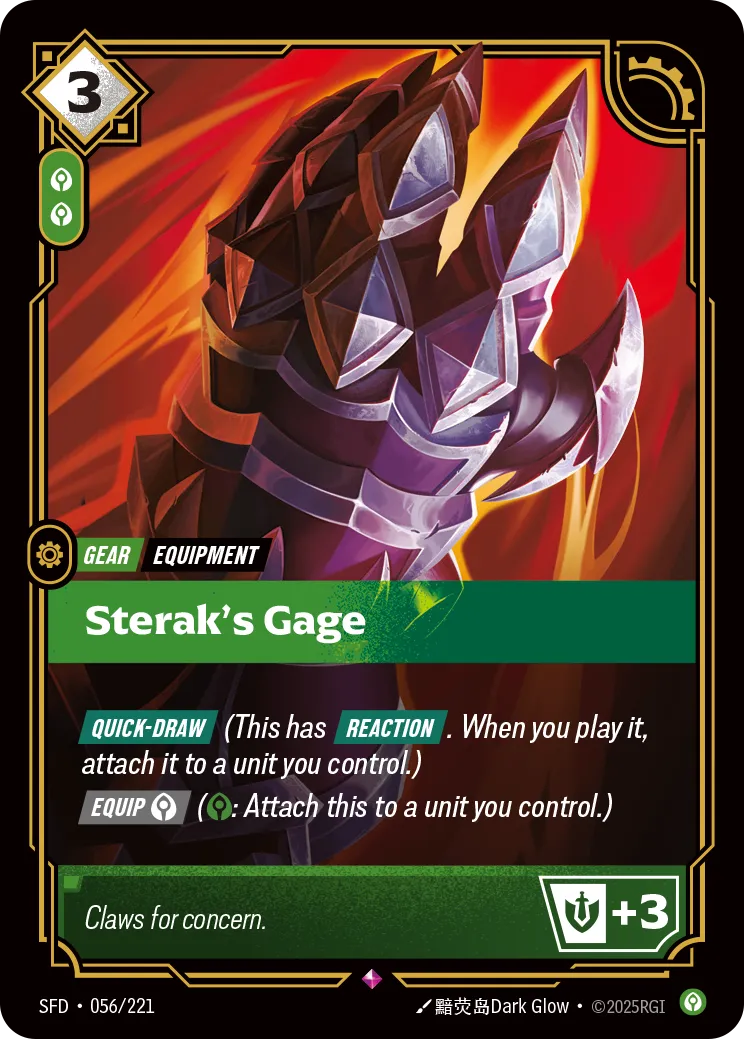 Sterak's Gage (RARE) [ Inglese / Cinese Semplificato ]