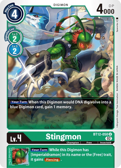 Stingmon BT12-050 [ Inglese / Giapponese ]