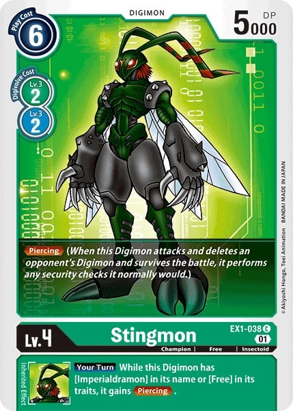 Stingmon EX1-038 [ Inglese / Giapponese ]