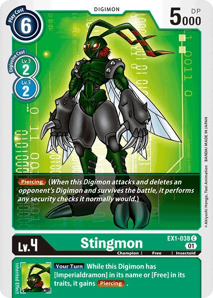 Stingmon EX1-038 [ Inglese / Giapponese ]
