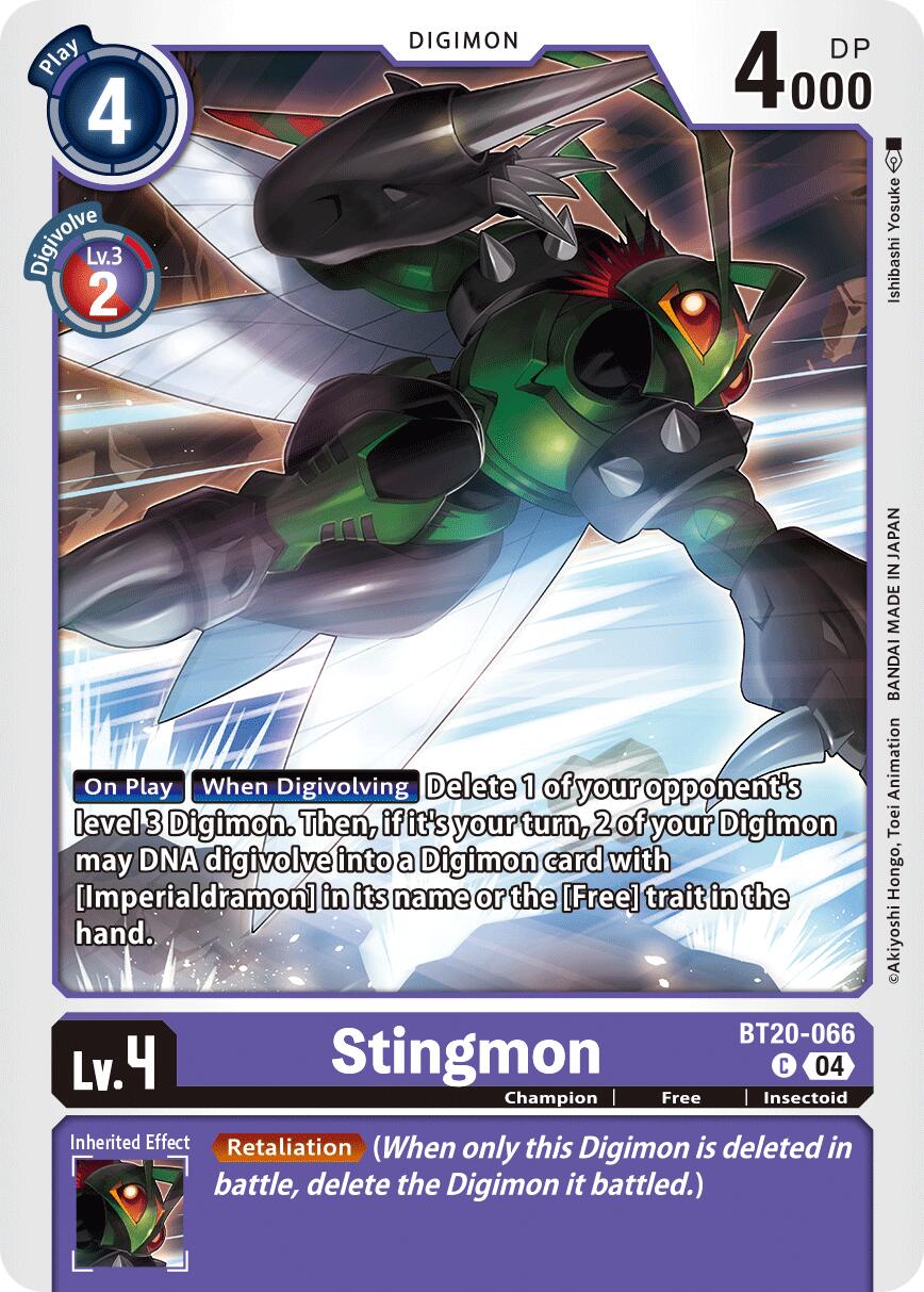 Stingmon BT20-066 [ Inglese / Giapponese ]