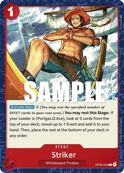 Striker OP03-020 [ Inglese / Giapponese / Francese / Cinese Semplificato ]