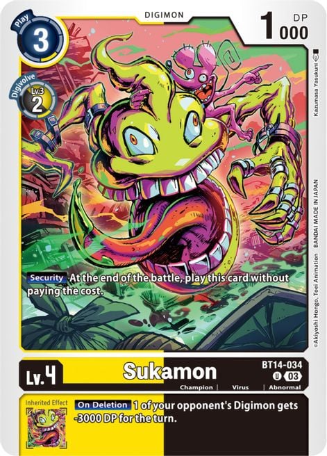 Sukamon BT14-032 [ Inglese / Giapponese ]